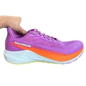 Salomon Aero Blaze 2 Running Sneakers Women’s Size 8.5 Purple Orange‎ White